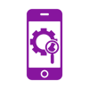 gear-magnifying-glass-in-mobile-phone-purple